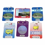 1995, 1996, 1998, 1999(x2) & 2000 Masters Tournament SERIES Badges