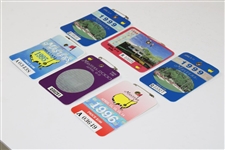 1995, 1996, 1998, 1999(x2) & 2000 Masters Tournament SERIES Badges