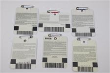1995, 1996, 1998, 1999(x2) & 2000 Masters Tournament SERIES Badges