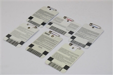 1995, 1996, 1998, 1999(x2) & 2000 Masters Tournament SERIES Badges