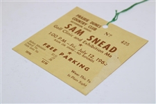 1963 Sam Snead Golf Clinic & Exhibition Match at Prairie Dunes Ticket #425