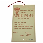 1964 Arnold Palmer Golf Clinic & Match at Evansville Jaycees Pass Ticket #4462
