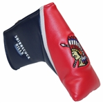 Shinnecock Hills Putter Headcover Embroidered Logo Blue Red Magnetic Closure