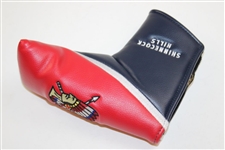 Shinnecock Hills Putter Headcover Embroidered Logo Blue Red Magnetic Closure