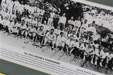 1935 2nd Masters Tournament Field Photo - 60 Players Pictured - Framed