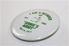 2017 Masters Tournament Commemorative “Arnie's Army” Pin