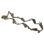 Sterling Silver Golf Clubs Bracelet With Lobster Claw Clasp
