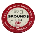 1965 US Open Championship at Bellerive CC Grounds Badge #11663 - Player Grand Slam