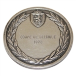 1973 Federation Royale Belge De Golf, Coupe D E Belbique Silver Golf Medallion