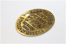 1916 Season Dept. of Parks Golf Permit #2421 - Borough of Queens