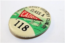 1940 North Jersey Country Club #118 Class A Golfing Caddie Badge
