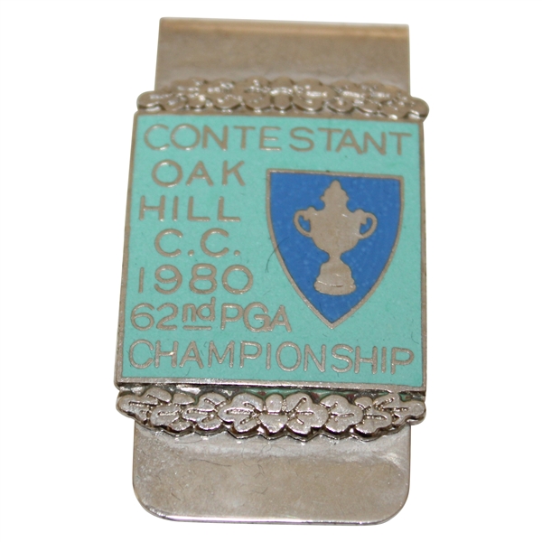 1980 PGA Championship at Oak Hill C.C. Contestant Badge/Clip