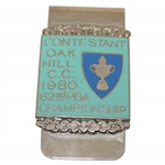 1980 PGA Championship at Oak Hill C.C. Contestant Badge/Clip