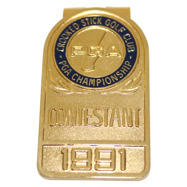 1991 PGA Championship at Crooked Stick Contestants Badge/Clip