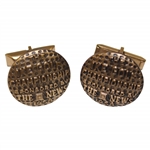 1958 The Ike Championship Round Golf Ball Cufflinks Sponsored by The News
