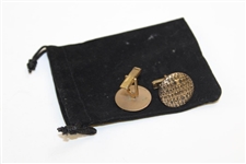 1958 The Ike Championship Round Golf Ball Cufflinks Sponsored by The News
