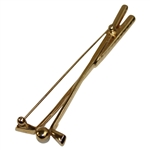 Trifari Pearl And Diamond Pave Set Gold Stick Pin 