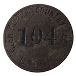 Vintage Glen Garden Country Caddie Badge #104 