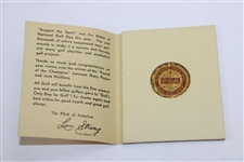 1963 PGA National Golf Day Medal Holder
