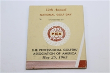 1963 PGA National Golf Day Medal Holder