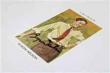 Byron Nelson Signed 1992 Mueller Golf Greatest Cards 599/10,000 JSA ALOA