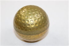 Retro Rensie 7 Jewels Golf Ball Gold Tone Desk Top Alarm Clock Made in Germany