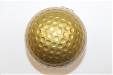 Retro Rensie 7 Jewels Golf Ball Gold Tone Desk Top Alarm Clock Made in Germany
