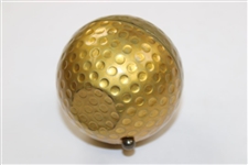 Retro Rensie 7 Jewels Golf Ball Gold Tone Desk Top Alarm Clock Made in Germany