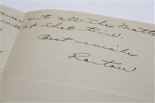 Horton Smith Signed 1930 Handwritten Letter to Mr Gates on The Carolina Letterhead JSA ALOA