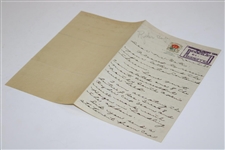 Horton Smith Signed 1930 Handwritten Letter to Mr Gates on The Carolina Letterhead JSA ALOA