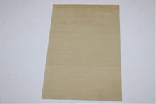 Horton Smith Signed 1930 Handwritten Letter to Mr Gates on The Carolina Letterhead JSA ALOA