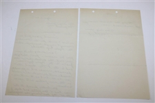 Henry 'HG' Picard Signed 1935 Handwritten Letter to George Jacobus on Hershey CC Letterhead 9/12 JSA ALOA