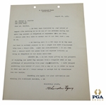 Chandler Egan Signed 1935 Typed Letter on Personal Letterhead 8/26 JSA ALOA