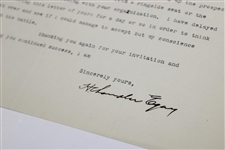 Chandler Egan Signed 1935 Typed Letter on Personal Letterhead 8/26 JSA ALOA
