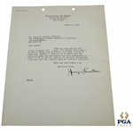 Jessie Sweetser Signed 1935 Typed Letter to George Jacobus on Sweetser & Hurt Letterhead 8/23 JSA ALOA