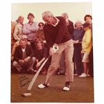 Arnold Palmer Signed Teeing off Oversize Photo JSA ALOA
