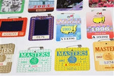 1981-2020 Masters Tournament SERIES Badges - Missing 1983, 1986 & 1997