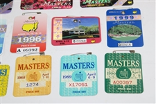 1981-2020 Masters Tournament SERIES Badges - Missing 1983, 1986 & 1997