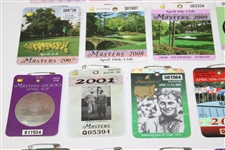 1981-2020 Masters Tournament SERIES Badges - Missing 1983, 1986 & 1997