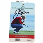 Jack Nicklaus Signed 2010 Memorial Tournament Clubhouse Badge #28645 JSA ALOA