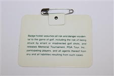 Jack Nicklaus Signed 1984 Memorial Tournament Weekly Badge #07442 - Nicklaus Win JSA ALOA