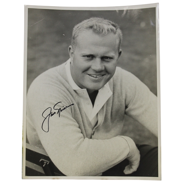 Jack Nicklaus Signed 11x14 Original B&W Photo JSA ALOA
