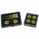 Two (2) Sets of Masters Tournament Sunburst Ball Marker/Divot Tool Sets
