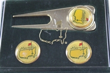 Two (2) Sets of Masters Tournament Sunburst Ball Marker/Divot Tool Sets