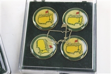 Two (2) Sets of Masters Tournament Sunburst Ball Marker/Divot Tool Sets