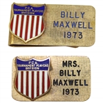 Two (2) Billy Maxwell PGA Tournament Players Division Money Clips - Mr. & Mrs.
