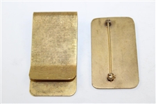 Two (2) Billy Maxwell PGA Tournament Players Division Money Clips - Mr. & Mrs.