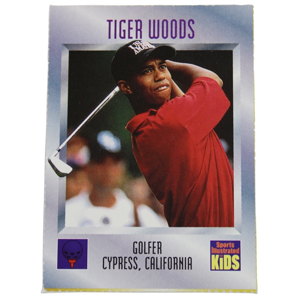 1996 Tiger Woods Sports Illustrated For Kids Card - Seldom Seen