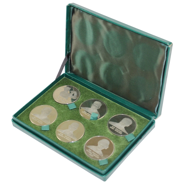 Hagen, Ouimet, Nelson, Sarazen, Vardon & Collett Commemorative Coin Set in Original Box