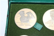 Hagen, Ouimet, Nelson, Sarazen, Vardon & Collett Commemorative Coin Set in Original Box